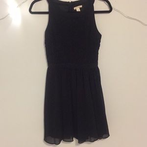 Black chiffon dress